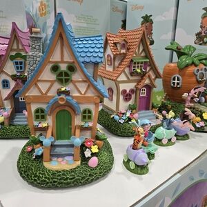 Disney Holiday Decor Set with Colorful Houses